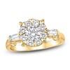 Thumbnail Image 1 of Brilliant Moments Round-Cut Diamond Halo Engagement Ring 1 ct tw 18K Yellow Gold