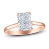 Thumbnail Image 1 of Radiant-Cut Lab-Grown Diamond Solitaire Plus Engagement Ring 2-5/8 ct tw 18K Rose Gold (VS2/F)