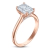 Thumbnail Image 2 of Radiant-Cut Lab-Grown Diamond Solitaire Plus Engagement Ring 2-5/8 ct tw 18K Rose Gold (VS2/F)