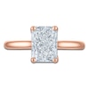 Thumbnail Image 3 of Radiant-Cut Lab-Grown Diamond Solitaire Plus Engagement Ring 2-5/8 ct tw 18K Rose Gold (VS2/F)