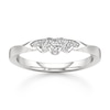 Thumbnail Image 1 of J'Lure Lab-Created Diamond Scalloped Wedding Band 1/8 ct tw 18K White Gold
