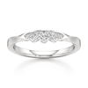 Thumbnail Image 1 of J'Lure Lab-Grown Diamond Scalloped Wedding Band 1/8 ct tw 18K White Gold