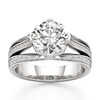 Thumbnail Image 1 of J'Lure Lab-Grown Diamond Octagon Brilliant-Cut Engagement Ring 3-1/2 ct tw 18K White Gold