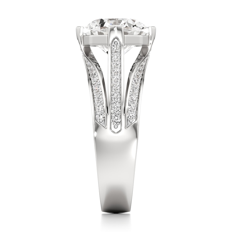 Main Image 3 of J'Lure Lab-Grown Diamond Octagon Brilliant-Cut Engagement Ring 3-1/2 ct tw 18K White Gold