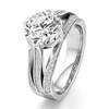 Thumbnail Image 4 of J'Lure Lab-Grown Diamond Octagon Brilliant-Cut Engagement Ring 3-1/2 ct tw 18K White Gold