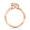 Thumbnail Image 2 of J'Lure Octagon Step-Cut Lab-Grown Diamond Half-Halo Engagement Ring 1 ct tw 18K Rose Gold