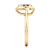 Thumbnail Image 3 of J'Lure Pear Step-Cut Lab-Grown Diamond Half-Halo Engagement Ring 1 ct tw 18K Yellow Gold