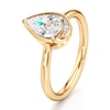 Thumbnail Image 4 of J'Lure Pear Step-Cut Lab-Grown Diamond Half-Halo Engagement Ring 1 ct tw 18K Yellow Gold