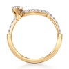 Thumbnail Image 2 of J'Lure Heart Brilliant-Cut Lab-Grown Diamond Contour Wedding Band 1/2 ct tw 18K Yellow Gold