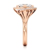 Thumbnail Image 3 of J'Lure Carre Step-Cut Lab-Grown Diamond Engagement Ring 3-3/8 ct tw 18K Rose Gold