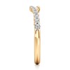 Thumbnail Image 3 of J'Lure Lab-Grown Diamond Contour Wedding Band 1/4 ct tw 18K Yellow Gold
