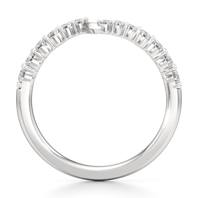 Main Image 2 of J'Lure Lab-Grown Diamond Contour Wedding Band 3/8 ct tw 18K White Gold