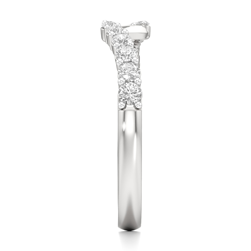 Main Image 3 of J'Lure Lab-Grown Diamond Contour Wedding Band 3/8 ct tw 18K White Gold
