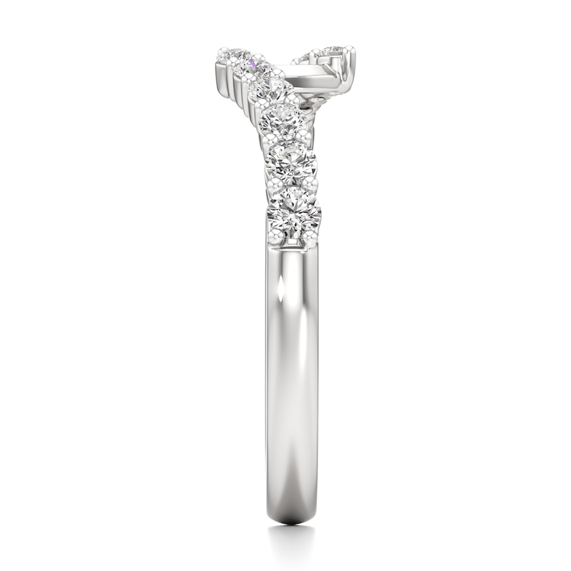 Main Image 3 of J'Lure Lab-Grown Diamond Contour Wedding Band 3/8 ct tw 18K White Gold