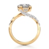 Thumbnail Image 2 of J'Lure Octagon Step-Cut Lab-Grown Diamond Bypass Engagement Ring 3-1/2 ct tw 18K Yellow Gold