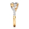 Thumbnail Image 3 of J'Lure Octagon Step-Cut Lab-Grown Diamond Bypass Engagement Ring 3-1/2 ct tw 18K Yellow Gold