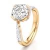 Thumbnail Image 4 of J'Lure Octagon Step-Cut Lab-Grown Diamond Bypass Engagement Ring 3-1/2 ct tw 18K Yellow Gold