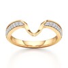 Thumbnail Image 1 of J'Lure Lab-Created Diamond Contour Wedding Band 1/6 ct tw 18K Yellow Gold