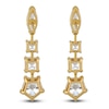 Thumbnail Image 3 of J'Lure Moval Old-Cut, Square Emerald Step-Cut & Pentagon Brilliant-Cut Lab-Grown Diamond Drop Earrings 8 ct tw 14K Yellow Gold