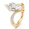 Thumbnail Image 4 of J'Lure Kite Step-Cut Lab-Grown Diamond Bypass Engagement Ring 3-1/5 ct tw 18K Yellow Gold