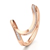 Thumbnail Image 4 of J'Lure Lab-Grown Diamond Contour Wedding Band 1/6 ct tw 18K Rose Gold
