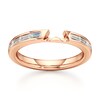 Thumbnail Image 1 of J'Lure Baguette-Cut Lab-Grown Diamond Contour Wedding Band 1/3 ct tw 18K Rose Gold