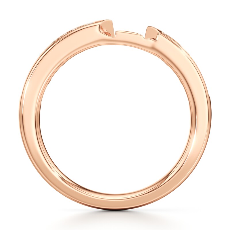 Main Image 2 of J'Lure Baguette-Cut Lab-Grown Diamond Contour Wedding Band 1/3 ct tw 18K Rose Gold