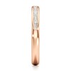 Thumbnail Image 3 of J'Lure Baguette-Cut Lab-Grown Diamond Contour Wedding Band 1/3 ct tw 18K Rose Gold