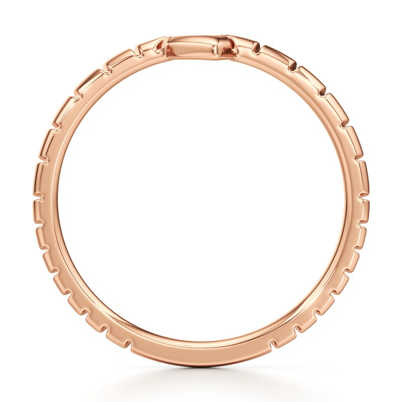 Main Image 2 of J'Lure Contour Wedding Band 18K Rose Gold