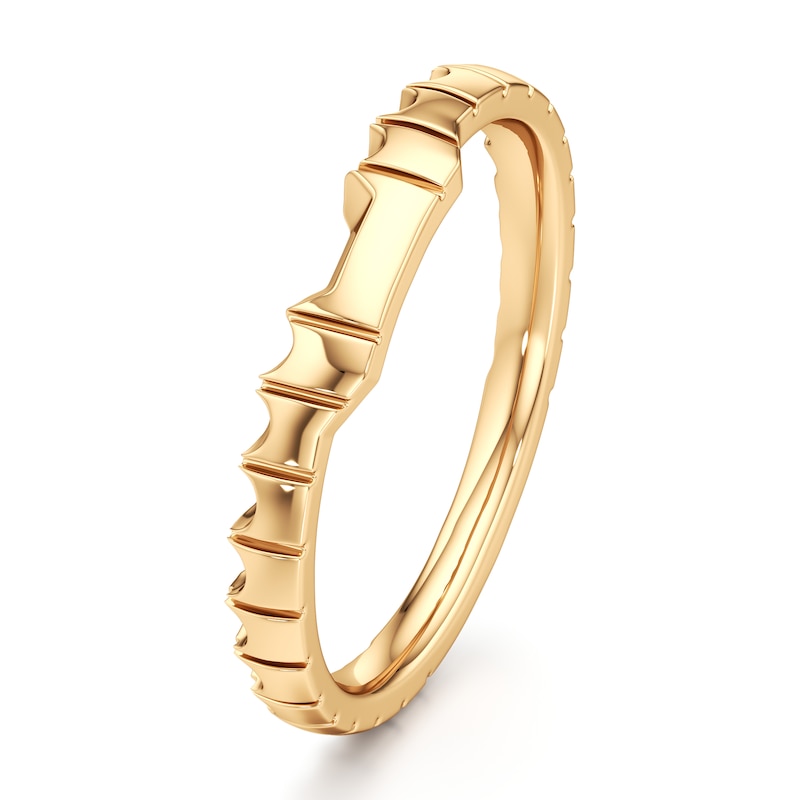 Main Image 4 of J'Lure Contour Wedding Band 18K Yellow Gold