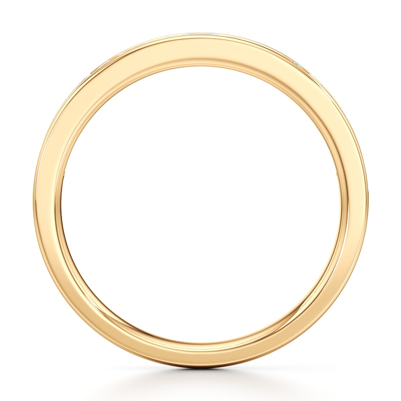 Main Image 2 of J'Lure Baguette & Round-Cut Lab-Grown Diamond Wedding Band 1/3 ct tw 18K Yellow Gold