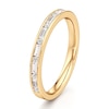 Thumbnail Image 4 of J'Lure Baguette & Round-Cut Lab-Grown Diamond Wedding Band 1/3 ct tw 18K Yellow Gold