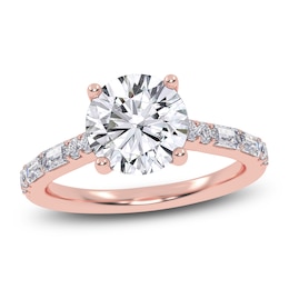 Round-Cut Lab-Grown Diamond Engagement Ring 1-7/8 ct tw 14K Rose Gold