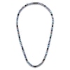 Thumbnail Image 2 of 1933 by Esquire Men's Blue Cultured Pearl, Black Diamond & Black Spinel Necklace 1/6 ct tw Black Rhodium-Plated Sterling Silver 22"