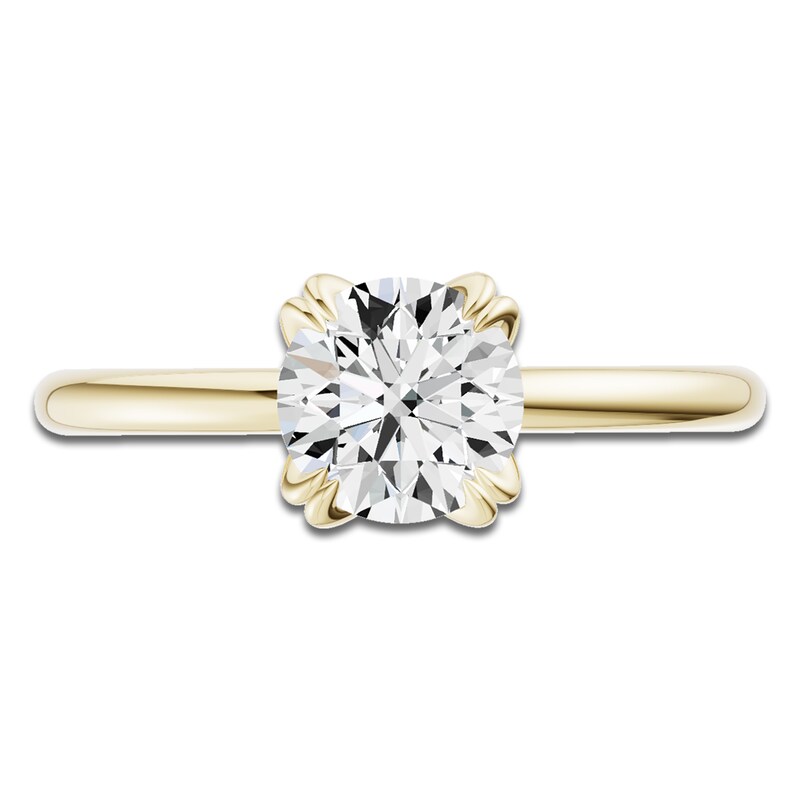 Main Image 3 of Round-Cut Diamond Solitaire Engagement Ring 1-1/2 ct tw 14K Yellow Gold (I2/I)