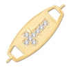 Thumbnail Image 1 of Children's Diamond Sideways Cross Bracelet Charm 1/20 ct tw 14K Yellow Gold