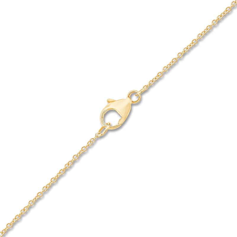 Main Image 3 of Children's Diamond Sideways Cross Bracelet Charm 1/20 ct tw 14K Yellow Gold