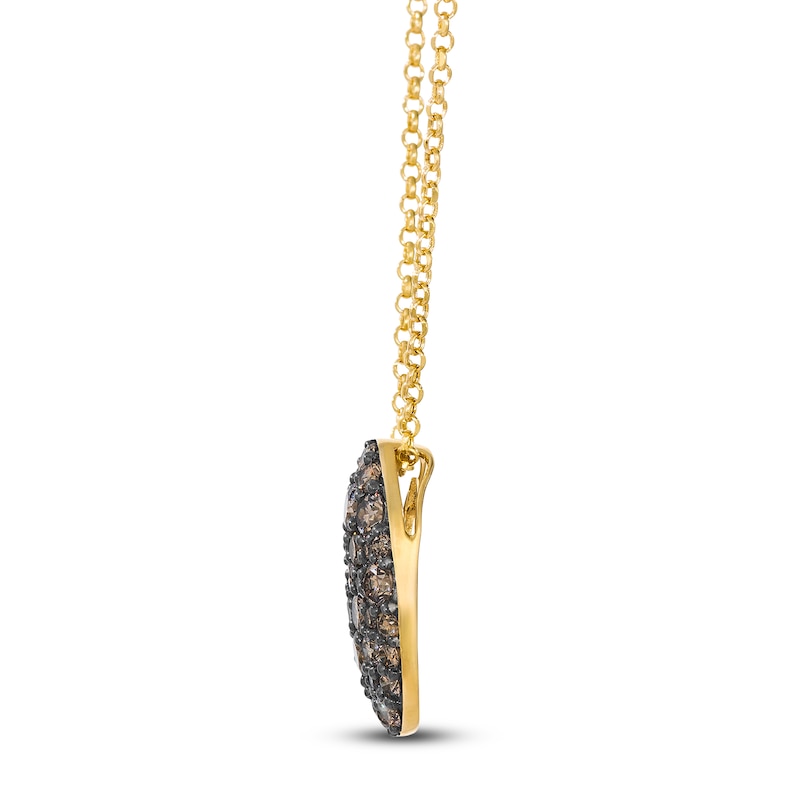 Main Image 2 of Le Vian Chocolate Diamonds Oval Necklace 1-5/8 ct tw 14K Honey Gold 19"