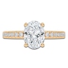 Thumbnail Image 3 of Oval-Cut Lab-Grown Diamond Engagement Ring 1-1/4 ct tw 14K Yellow Gold