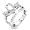 Thumbnail Image 2 of J'Lure Oval Portrait-Cut & Lozenge Step-Cut Lab-Grown Diamond Ring 2-1/8 ct tw 14K White Gold