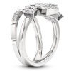 Thumbnail Image 3 of J'Lure Oval Portrait-Cut & Lozenge Step-Cut Lab-Grown Diamond Ring 2-1/8 ct tw 14K White Gold