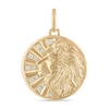 Thumbnail Image 1 of Men's Diamond Lion Medallion Charm 1/6 ct tw 10K Yellow Gold