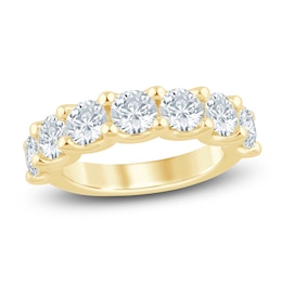 Lab-Grown Diamond Seven-Stone Anniversary Ring 3 ct tw 14K Yellow Gold
