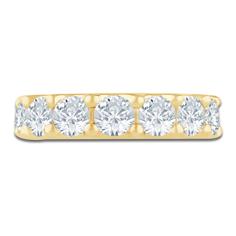 Main Image 3 of Lab-Grown Diamond Seven-Stone Anniversary Ring 3 ct tw 14K Yellow Gold