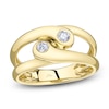 Thumbnail Image 1 of Shy Creation Diamond Yin-Yang Bypass Ring 1/6 ct tw 14K Yellow Gold SC55028285