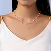 Thumbnail Image 5 of Cultured Pearl Station Back Drop Necklace 14K Yellow Gold 28"