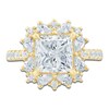 Thumbnail Image 3 of Pnina Tornai Princess-Cut Lab-Grown Diamond Halo Engagement Ring 4-1/5 ct tw 14K Yellow Gold