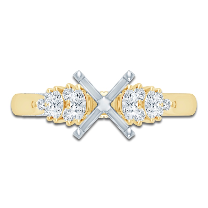 Main Image 3 of Pnina Tornai Lab-Grown Diamond Engagement Ring Setting 1/3 ct tw 14K Yellow Gold