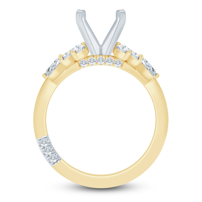 Main Image 4 of Pnina Tornai Lab-Grown Diamond Engagement Ring Setting 5/8 ct tw 14K Yellow Gold
