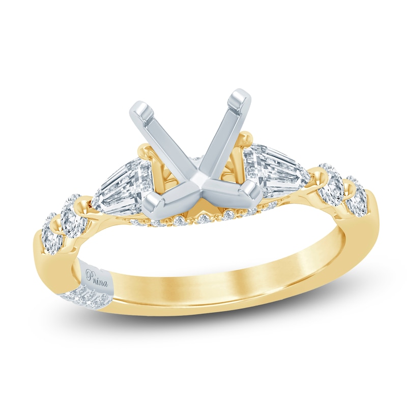 Main Image 1 of Pnina Tornai Lab-Grown Diamond Engagement Ring Setting 5/8 ct tw 14K Yellow Gold